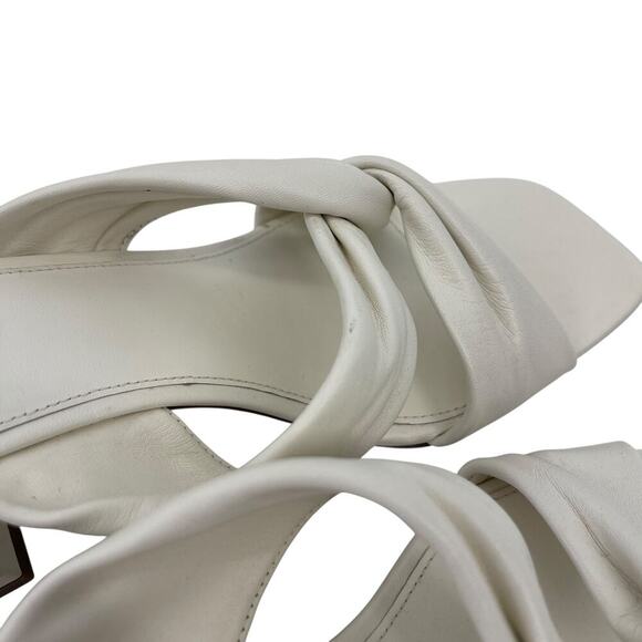 Everlane The Day Twist Heel in White Size 9.5 Summer - Picture 11 of 13